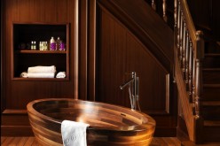 Изысканные деревянные конструкции ванны