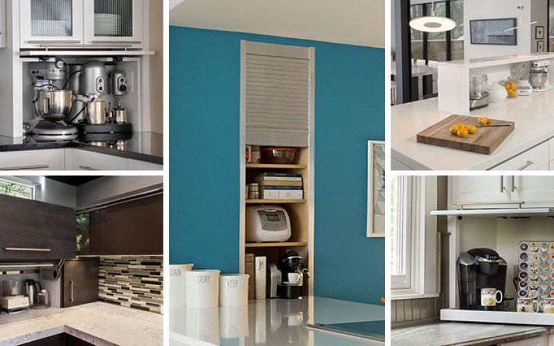 Kitchen Design Idea – Store Your Kitchen Appliances In An Appliance Garage