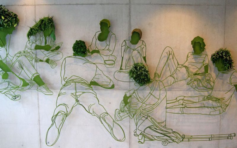 This Wall Art Is Made From Steel And Plants