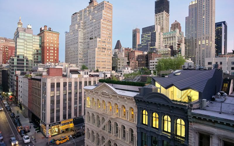 This old building in New York has been transformed into modern apartments