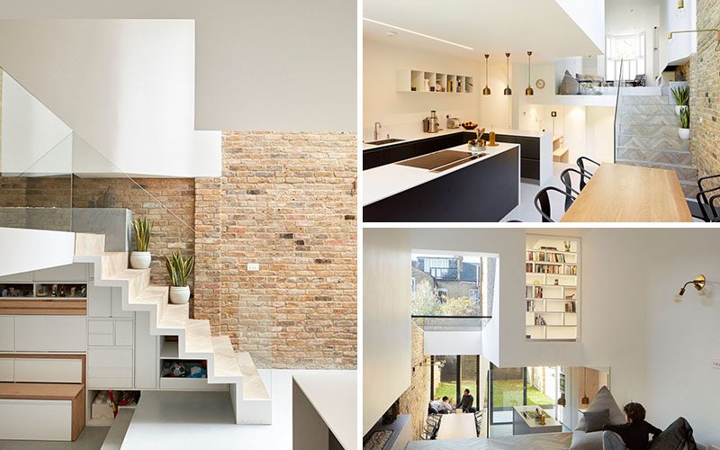 This British Home Has Been Redesigned To Include A Split-Level Interior