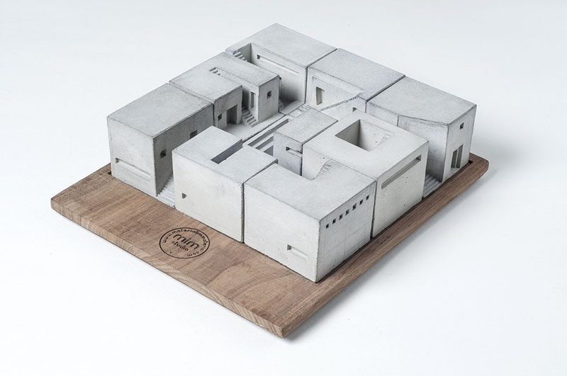 40 Awesome Gift Ideas For Architects And Interior Designers // Mini concrete homes to play with.