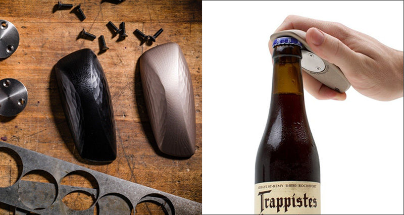 Essential Kitchen Tools - 10 Unique Beer Bottle Openers // Inspired by the most comfortable bar of soap ever handled, this bottle opener has an original shape and form that makes it both art and an essential home bar tool.
