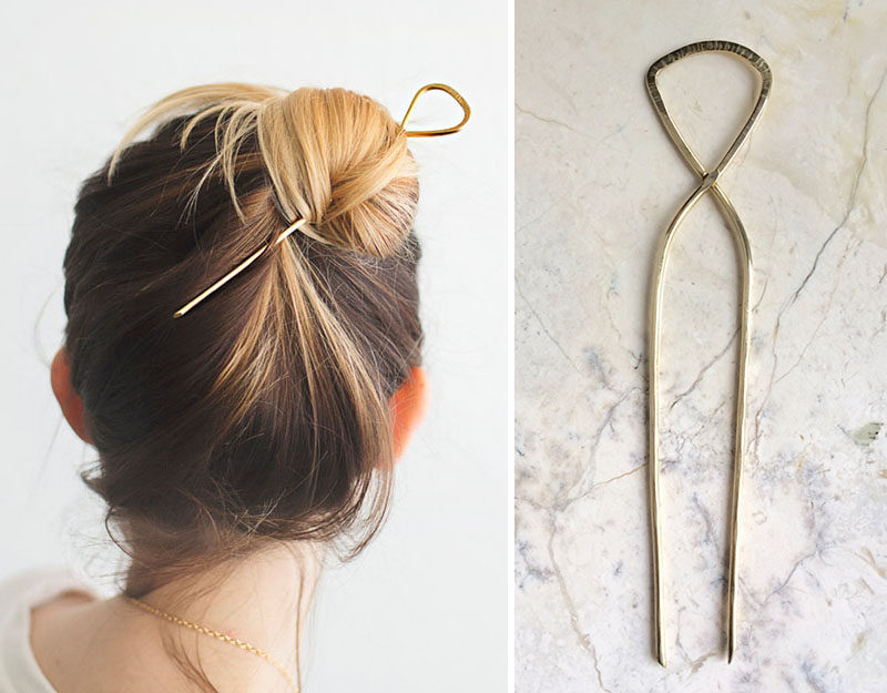 The Ultimate Gift Guide For The Modern Woman (40 Ideas!) // A large hair pin is great girls with lots of hair. It keeps it out of their way and lets them experiment with a new way of doing their hair.