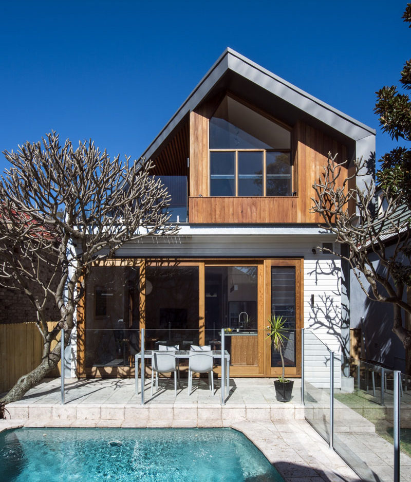This Australian home received a contemporary extension.