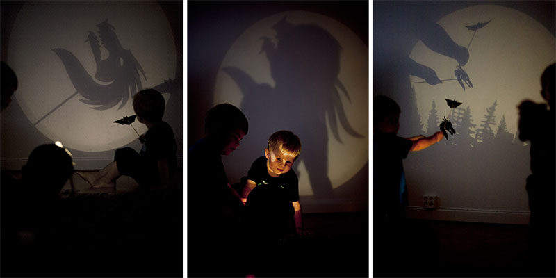 Designer Erik Bele Höglund, has created Darkness Design - a simple light that allows kids to play with shadows and are only limited by their imagination.