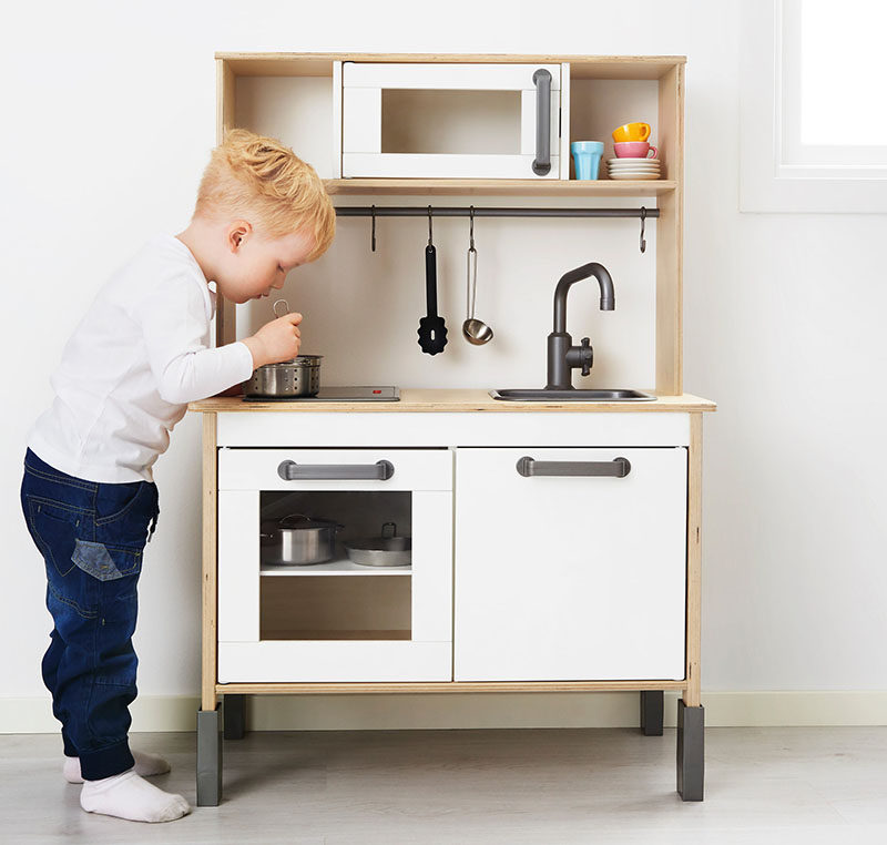 Gift Guide - 30+ Gift Ideas For The Modern Kid In Your Life // A small kitchen set like this one gives kids an opportunity to be just like the adults they see in the kitchen, and might even keep kids occupied long enough to make dinner prep easier.
