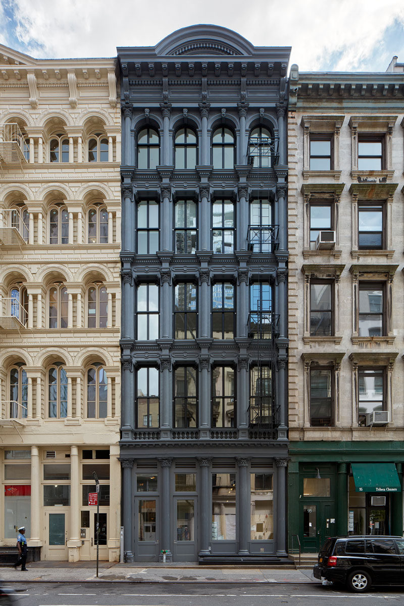 Architectural design firm WORKac, have completed the renovation of a historical building with a cast-iron facade in New York City, and transformed it into modern apartments.