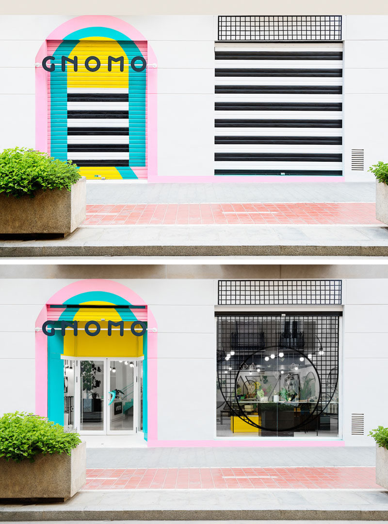 These Brightly Colored Retail Shutters Look Just as Good Closed As They Do When They're Open