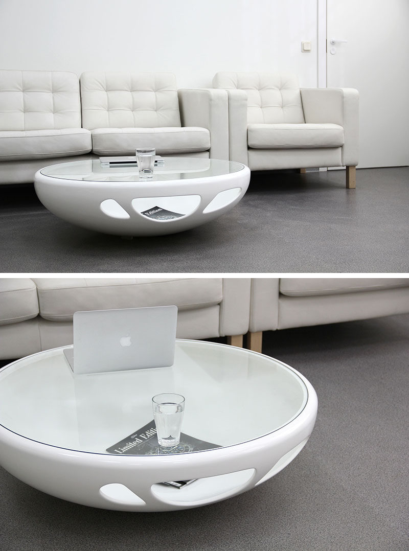 Furniture Ideas - Round Coffee Tables Made From Glass