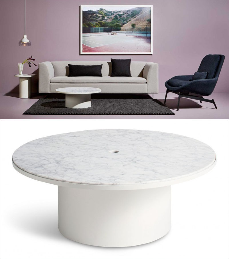 Furniture Ideas - Round Coffee Tables Made From Marble