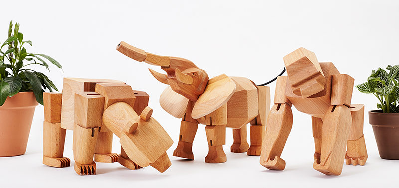 18 Decorative Animal Objects That Blur The Line Between Toys And Decor // These animals can be bent and shaped to take on different positions for an ever changing display.