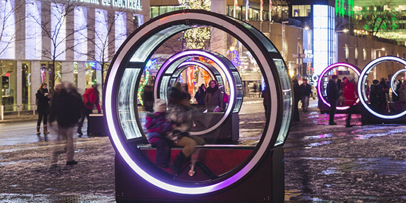 13 Giant Interactive Loops That Play Fairy Tales Have Been Installed In Montreal