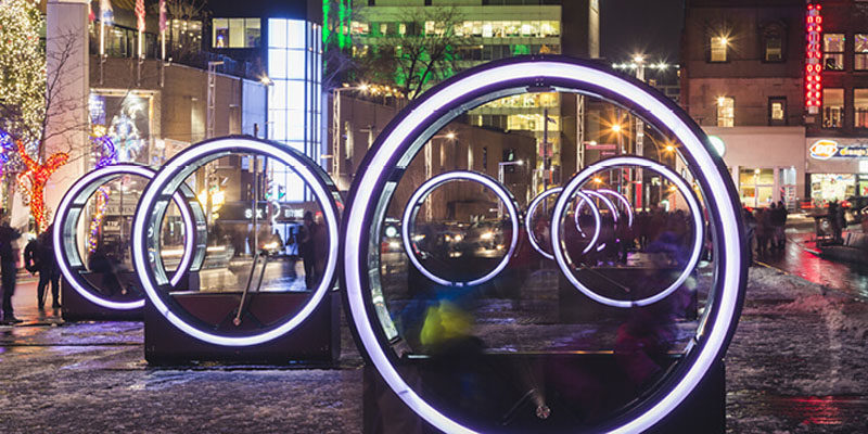 13 Giant Interactive Loops That Play Fairy Tales Have Been Installed In Montreal