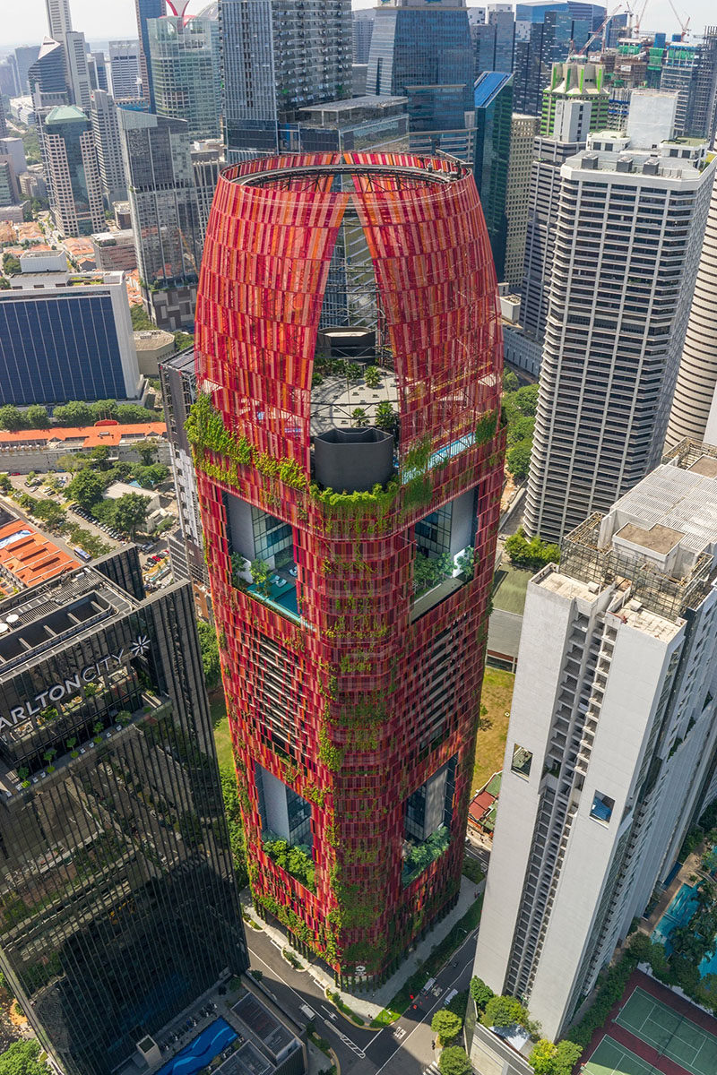 19 Pictures Of The Plant Covered Exterior Of The Oasia Hotel In Singapore