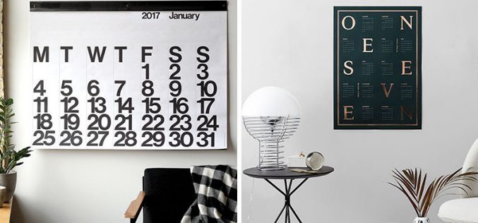 13 Современные Настенные Календари, Чтобы Вы Организовали На 2017 Год