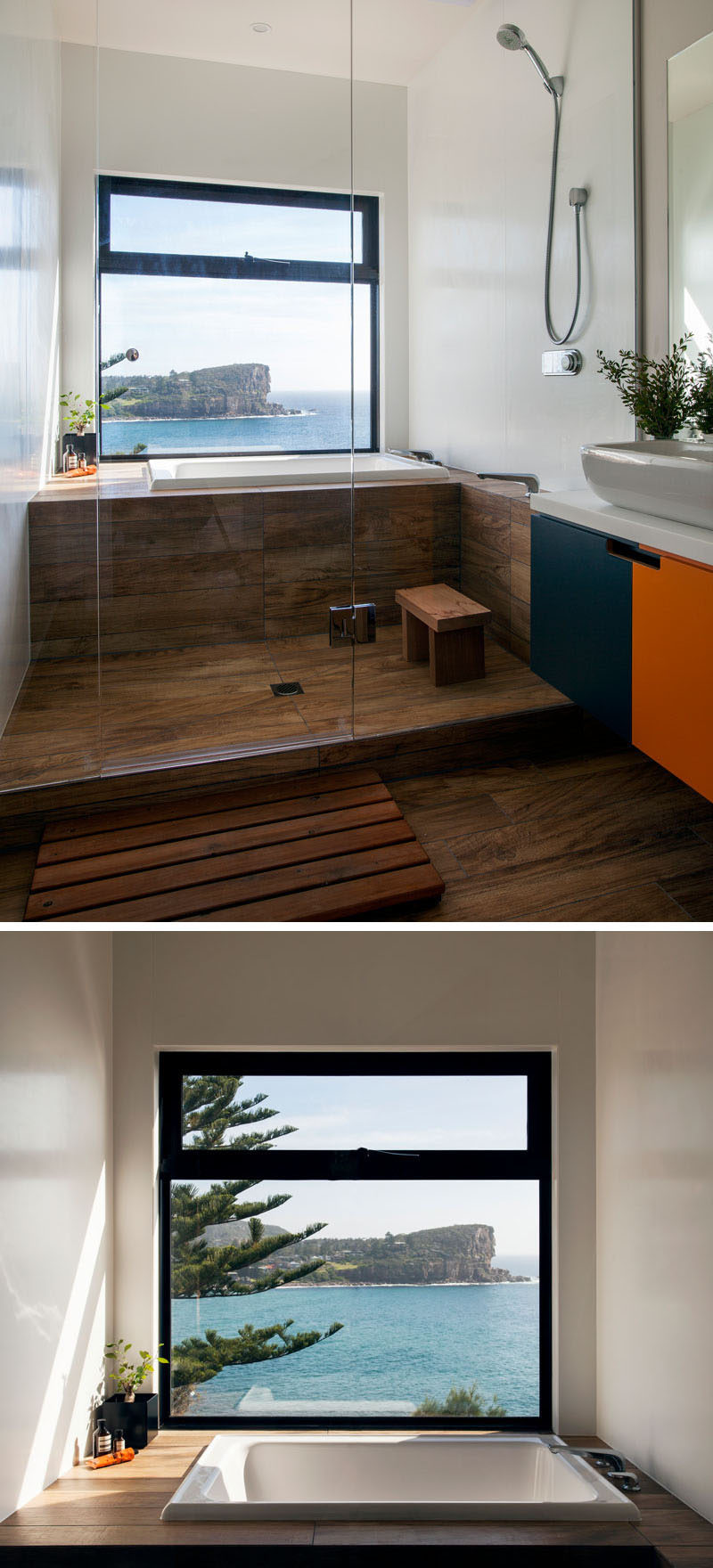 Bathroom Design Idea - Create a Spa-Like Bathroom At Home // Include a luxurious deep soaker tub.