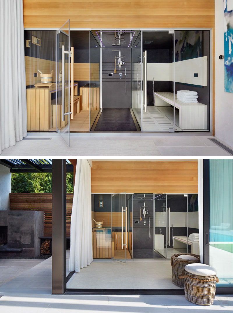Bathroom Design Idea - Create a Spa-Like Bathroom At Home // Include a steam room or sauna.
