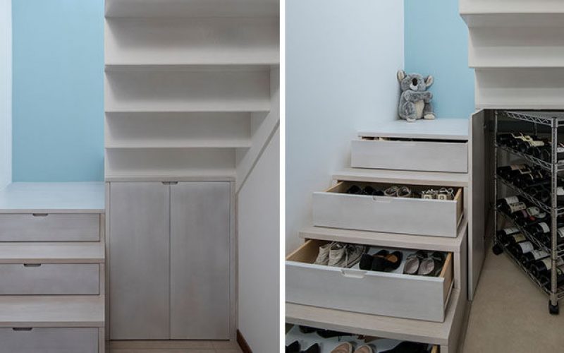 Лестница Дизайнерская Идея – Спрятаться Обуви И Хранения Вина В Вашей Лестнице