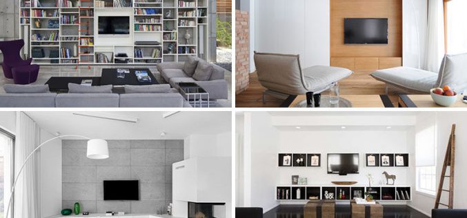8 ТВ стены дизайн идеи для Вашей гостиной