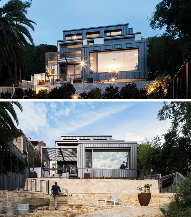 TW Architects have shared with us a multi-level house that they designed in Sydney, Australia, that's located on a steep site with a 49 foot (15m) drop.