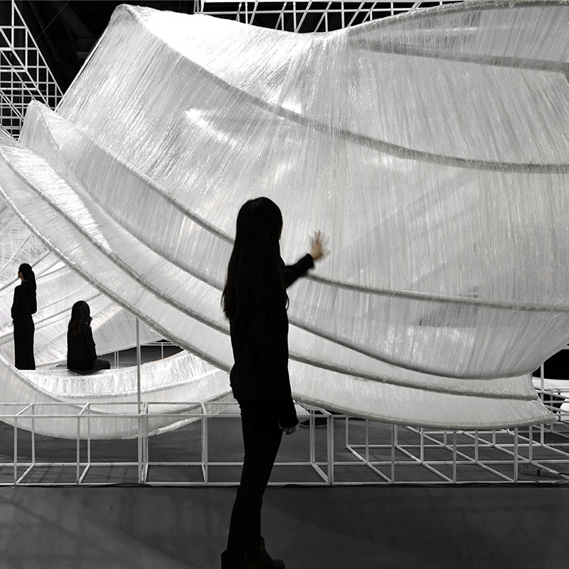 The PONE Transparent Shell Exhibition Space designed by PONE ARCHITECTURE