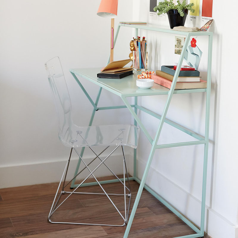 5 Ways To Use Acrylic Decor Throughout Your House // Home Office - An acrylic desk chair gives your office a minimal and stylish look.