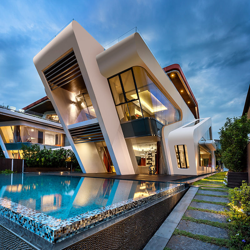Mercurio Design Lab have designed this home named Villa Mistral.