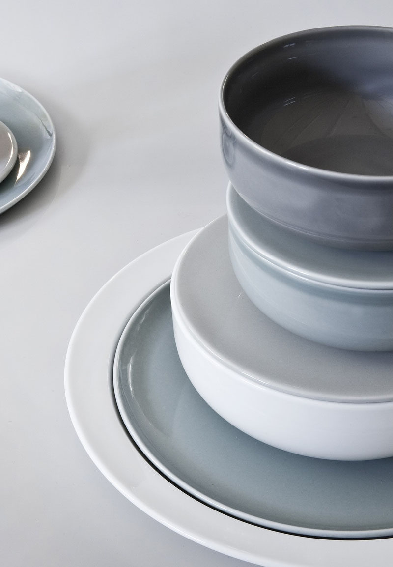 Home Decor Ideas - 6 Ways To Include Ceramic In Your Interior // Ceramic plates with a glossy finish and in muted colors add a little something extra to the dinner table.