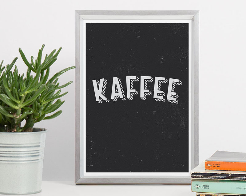 15 Coffee Posters To Hang Above Your Coffee Station // Shout your love of coffee from the walls with this modern coffee graphic poster.