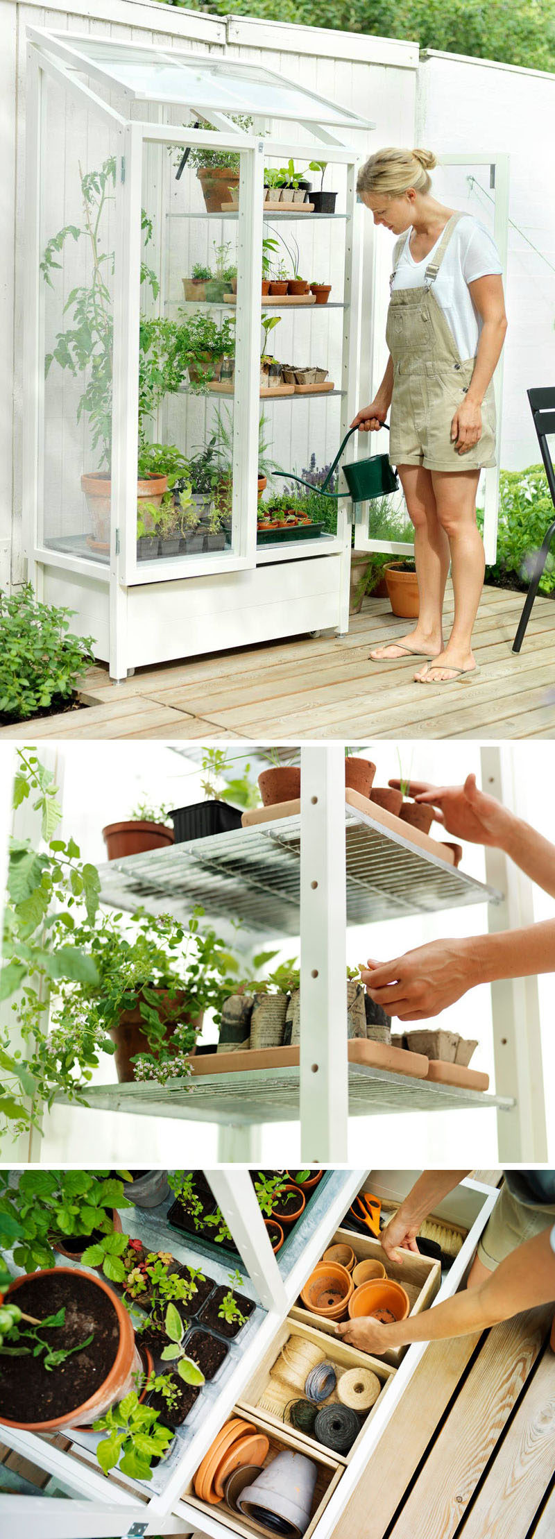 These customizable garden shelves enable to become a master gardener, or at the very least, help you look like one.