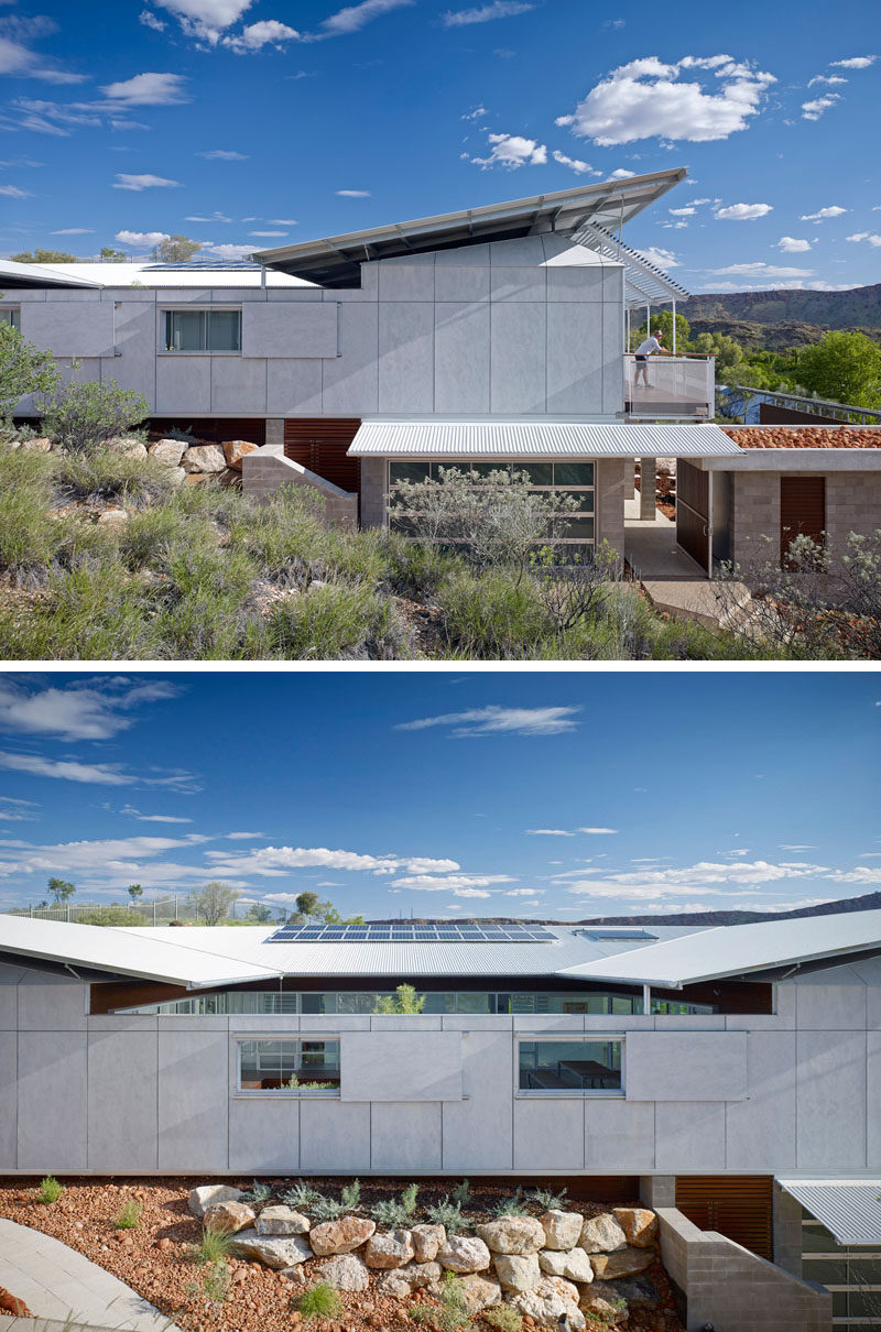 Celebrate Australia Day With These 14 Contemporary Australian Houses | This home in Alice Springs is full of angles and has been designed to act as both a shelter from harsh weather as well as a place where the hot desert weather can be fully appreciated.